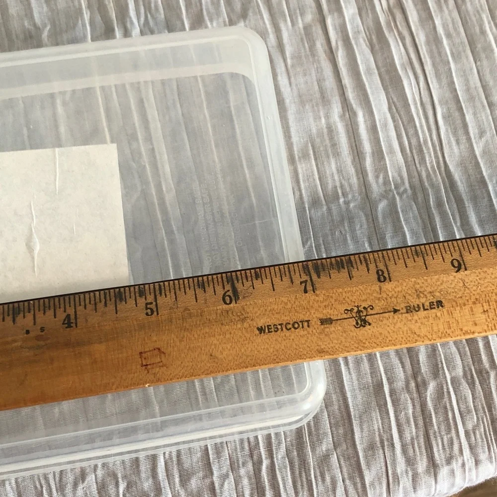 SLOTH themed rectangle Tupperware like container food storage with 3 sections